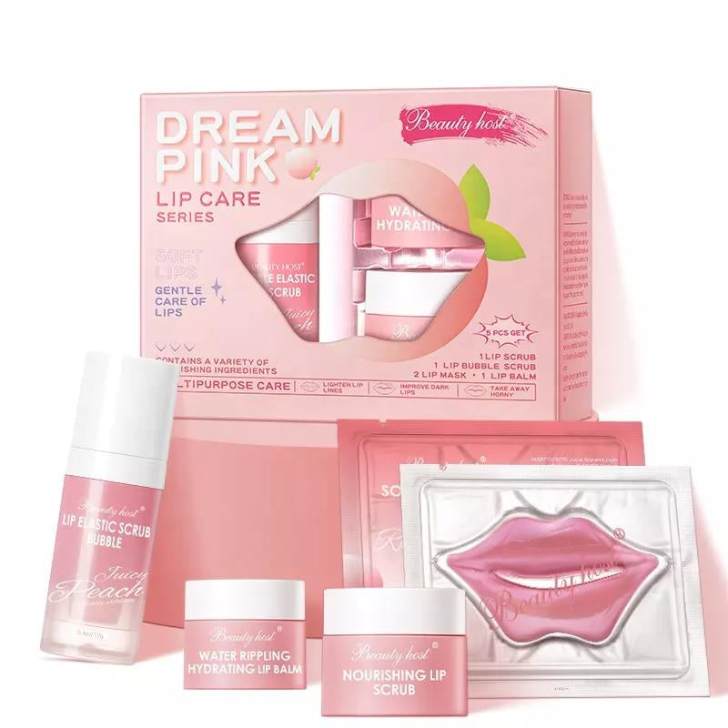 4-in-1 Lip Care Gift Set – Hydrate, Exfoliate & Plump